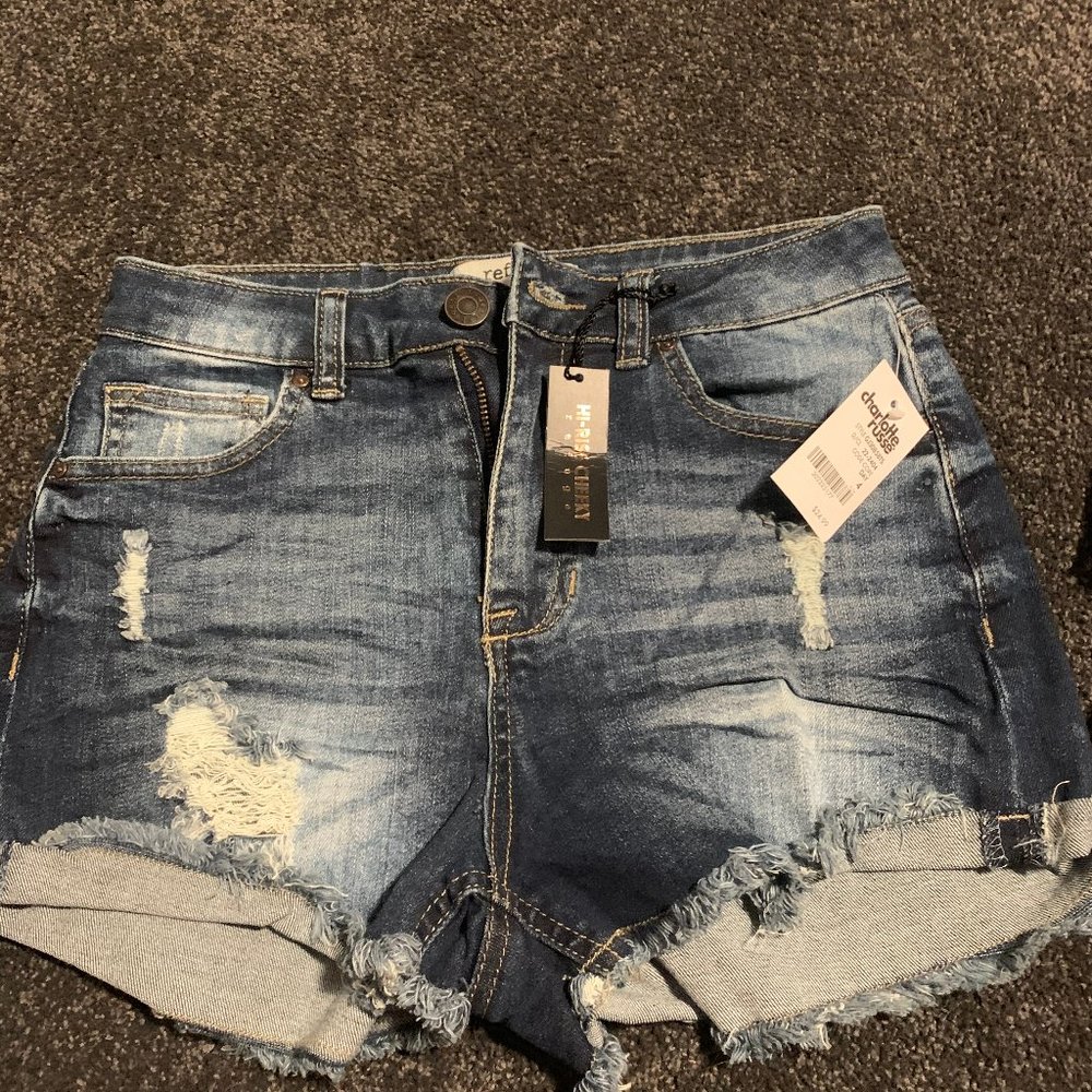 Destructed Denim Shorts (w/tags)